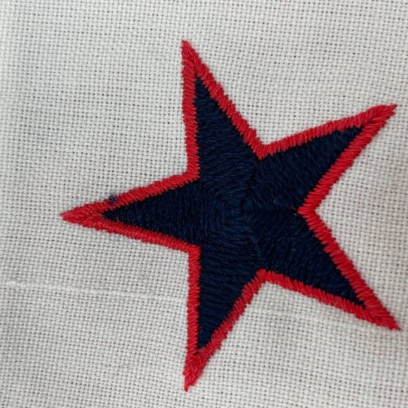 Vintage 80s Red White Star Patriotic Tank Top 4th of July Americana Medium - Picture 8 of 11